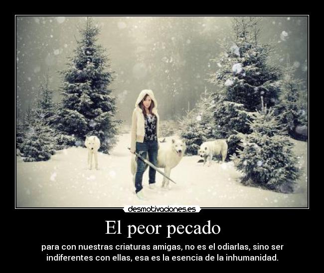 El peor pecado -