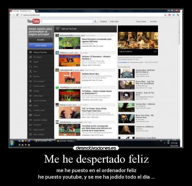 Me he despertado feliz - 