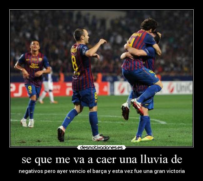 se que me va a caer una lluvia de - 