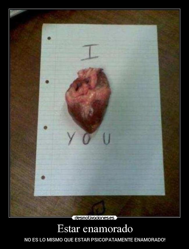 Estar enamorado -