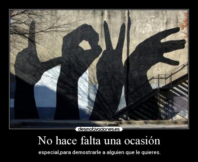No hace falta una ocasión - 