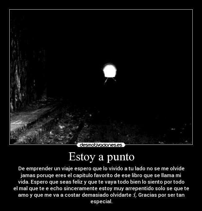 Estoy a punto -