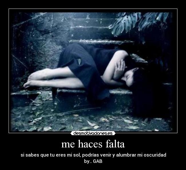 me haces falta - 
