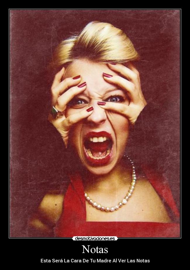 Notas - Esta Será La Cara De Tu Madre Al Ver Las Notas