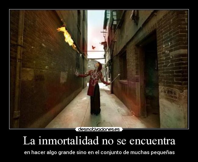 La inmortalidad no se encuentra - 