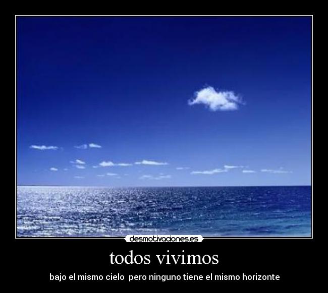 carteles mismo cielo pero mismo horizonte desmotivaciones