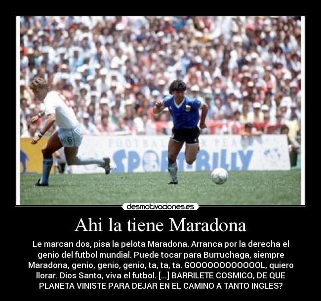 Ahi la tiene Maradona - 