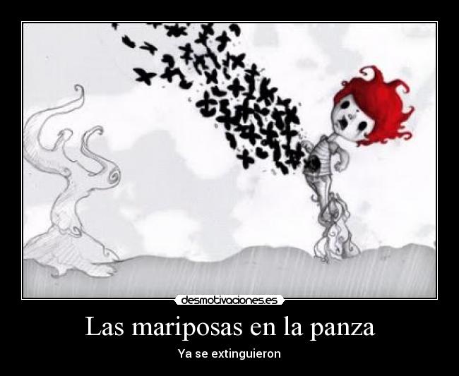 Las mariposas en la panza -