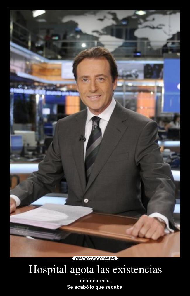 Hospital agota las existencias -