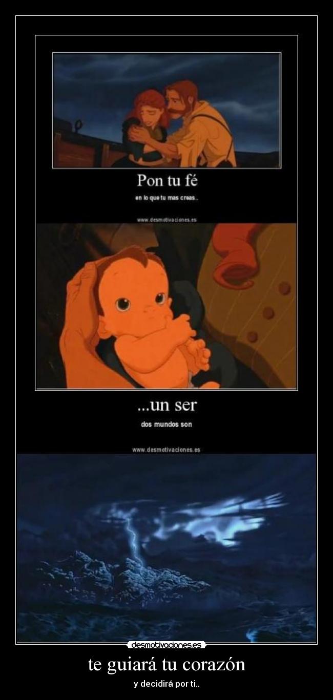 te guiará tu corazón -