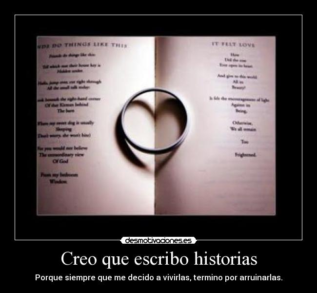 Creo que escribo historias - 