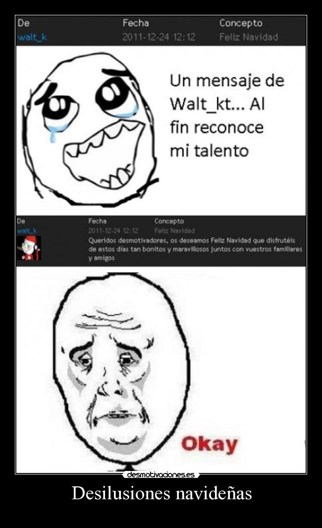 Desilusiones navideñas -