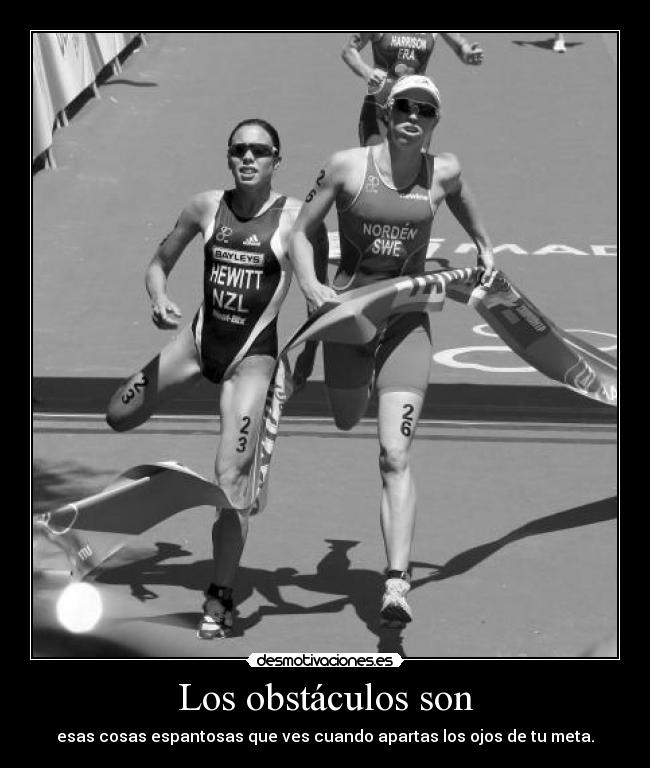 Los obstáculos son -