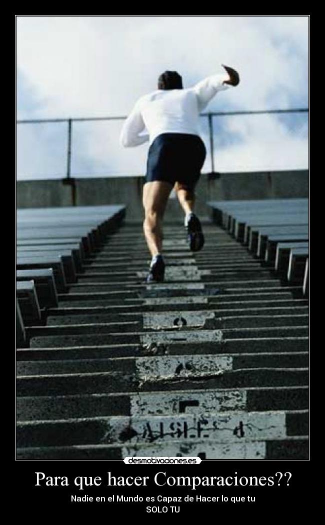 Para que hacer Comparaciones?? -