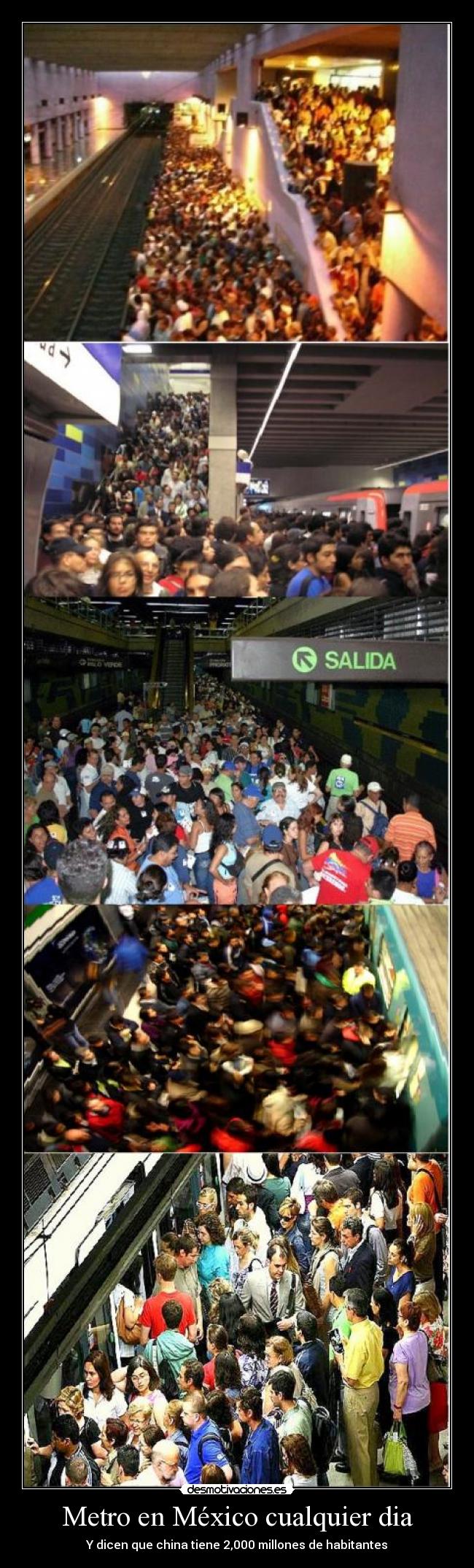 Metro en México cualquier dia - 