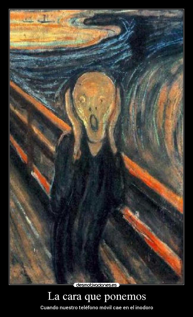 La cara que ponemos - Cuando nuestro teléfono móvil cae en el inodoro
