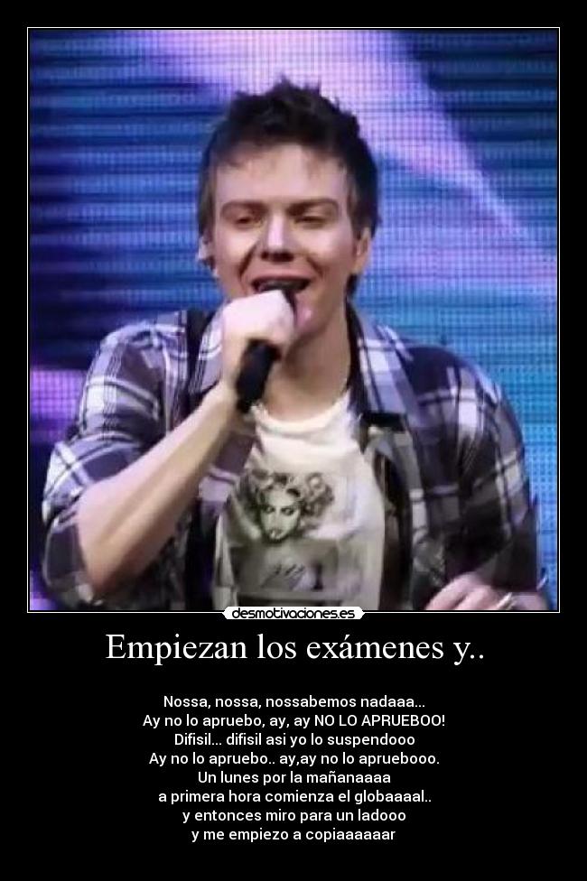 Empiezan los exámenes y.. -