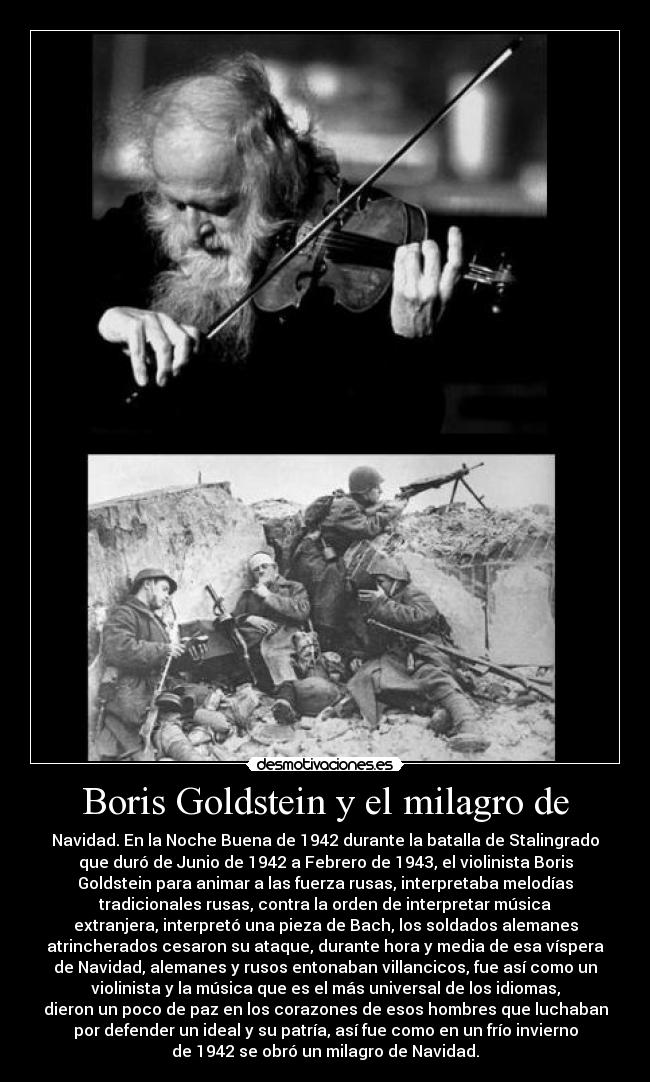 Boris Goldstein y el milagro de - 