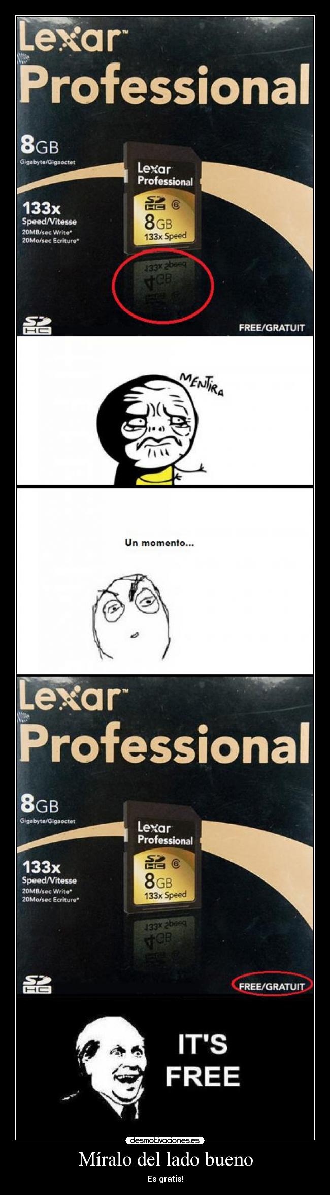 Míralo del lado bueno -