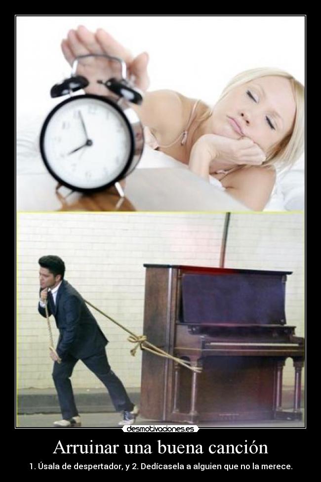 Arruinar una buena canción -