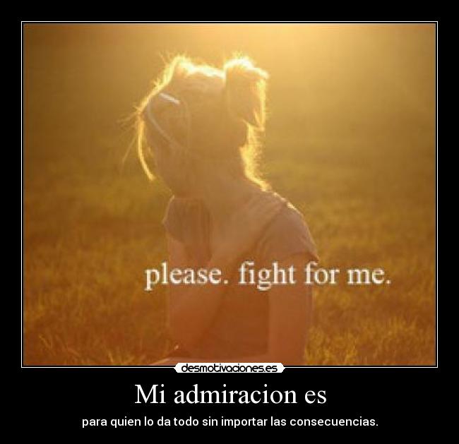 Mi admiracion es - 