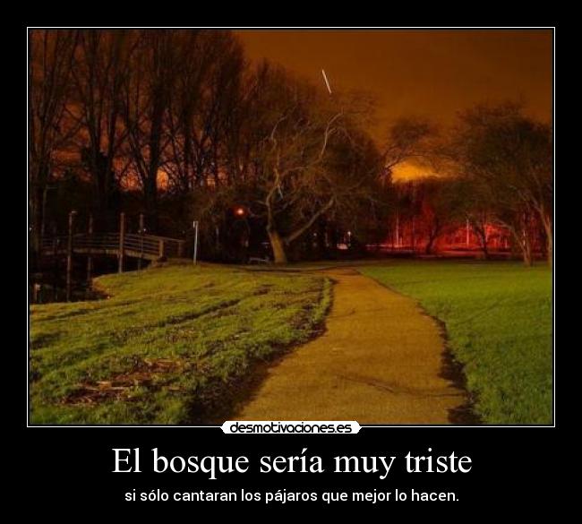 El bosque sería muy triste - si sólo cantaran los pájaros que mejor lo hacen.