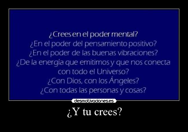 ¿Y tu crees? - 