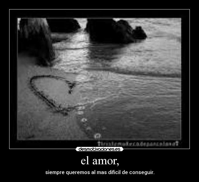 el amor, -