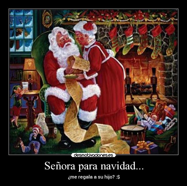 Señora para navidad... -