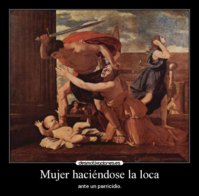 Mujer haciéndose la loca -