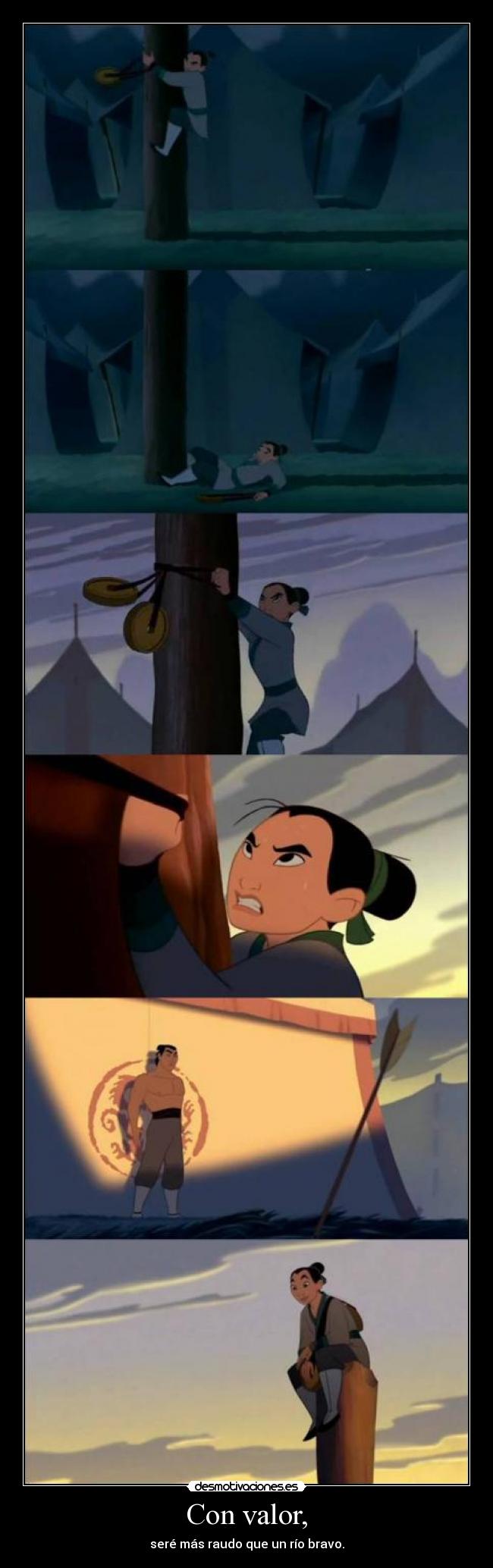 carteles mulan todo hombre hare desmotivaciones