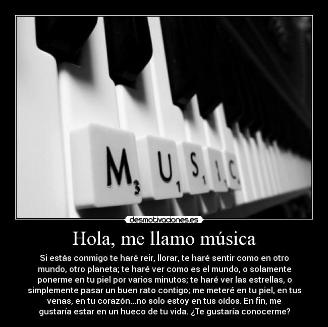 Hola, me llamo música - 