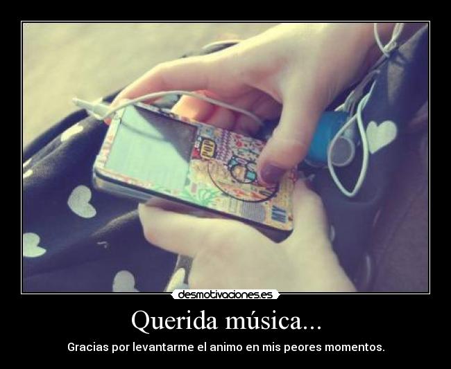 Querida música... -
