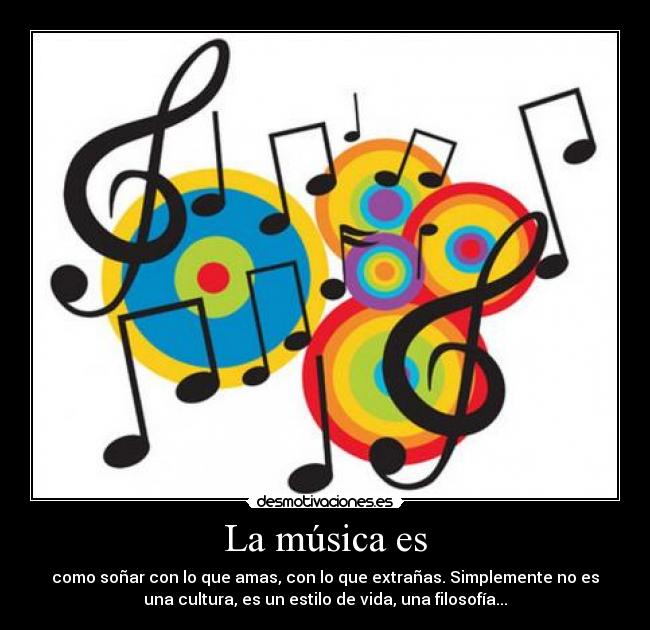 La música es -