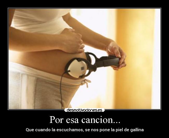 Por esa cancion... - Que cuando la escuchamos, se nos pone la piel de gallina