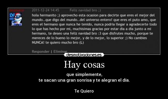 Hay cosas -