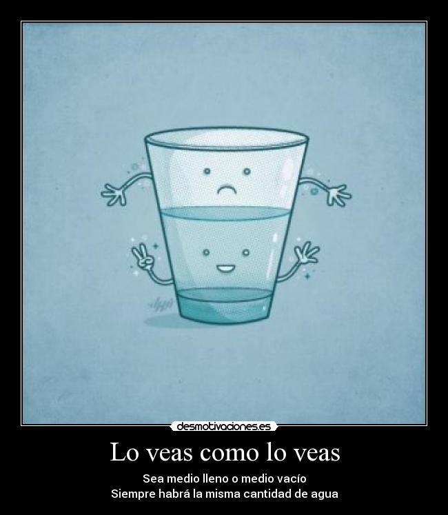 Lo veas como lo veas -