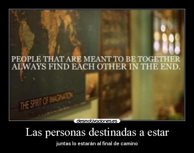 Las personas destinadas a estar - 