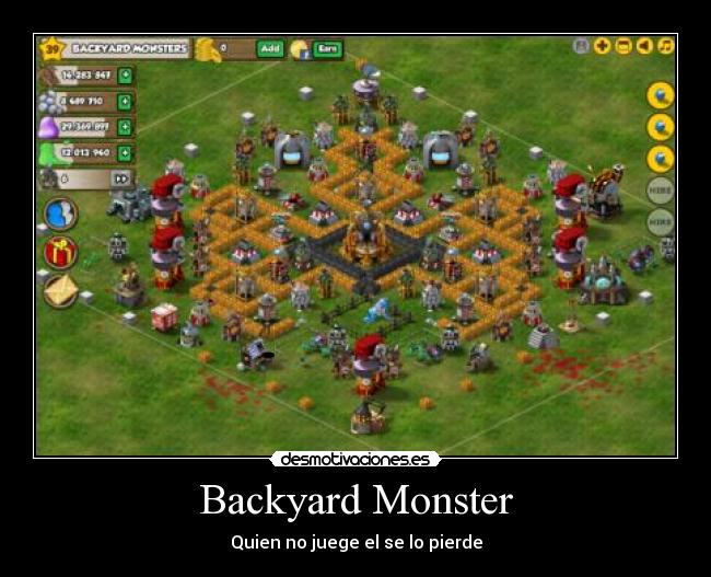 Backyard Monster - Quien no juege el se lo pierde