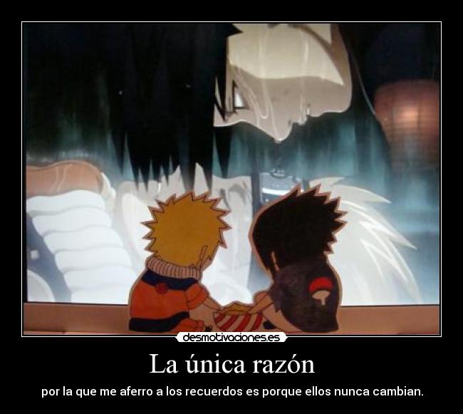 carteles unica razon looliipop naruto sasuke narusasu desmotivaciones