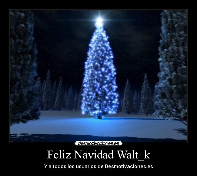 Feliz Navidad Walt_k -