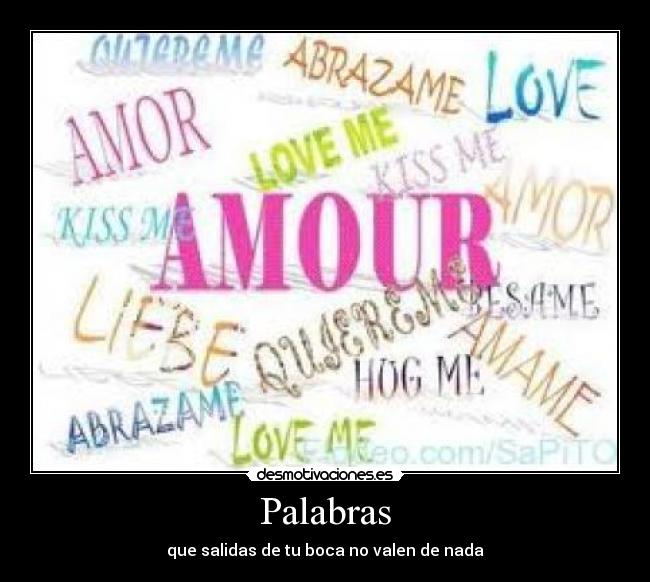 Palabras -