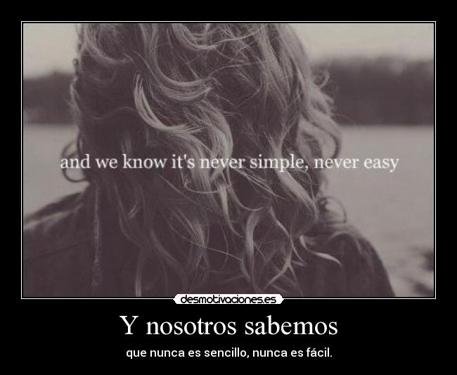 Y nosotros sabemos - 