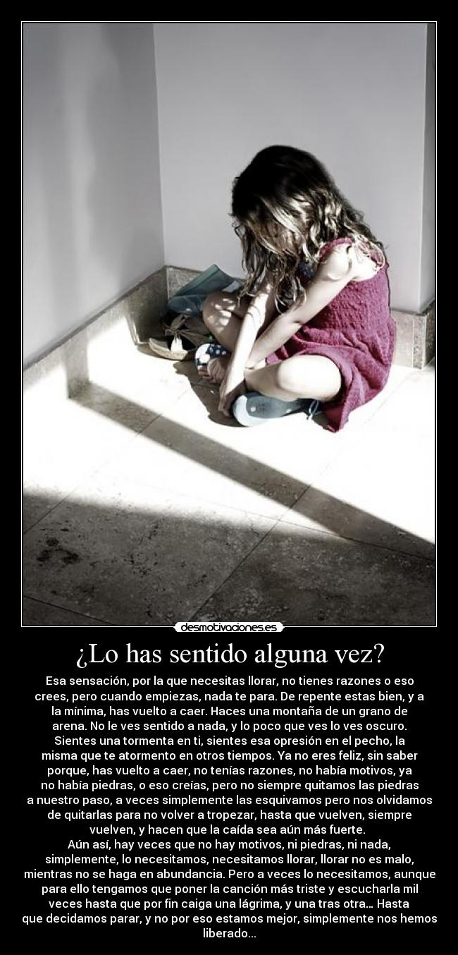 ¿Lo has sentido alguna vez? - 