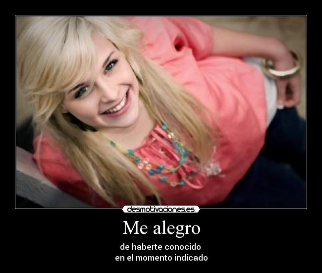 Me alegro -