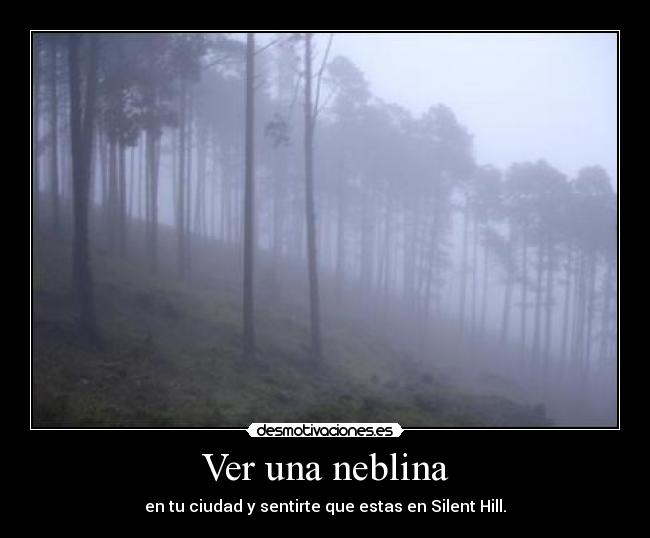 Ver una neblina - 