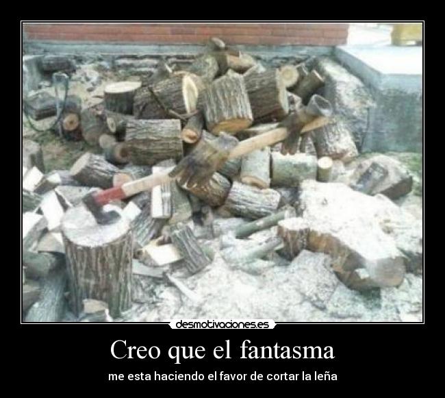 Creo que el fantasma -