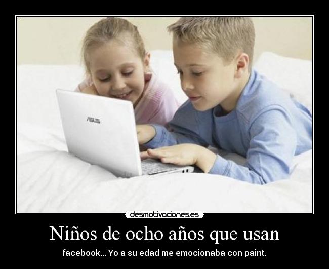 Niños de ocho años que usan -