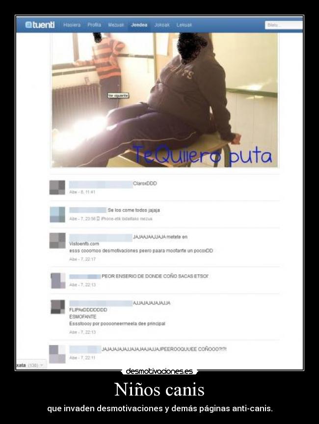 Niños canis - que invaden desmotivaciones y demás páginas anti-canis.