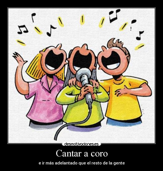 Cantar a coro -